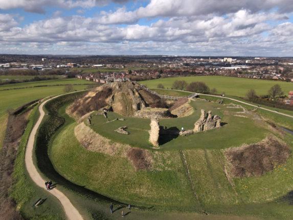 Sandal Castle Ariel View